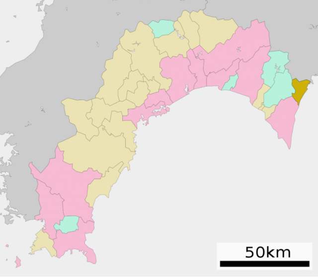 東洋町位置図