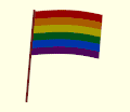 Traditional Gay Pride Flag 1973 Animated.gif