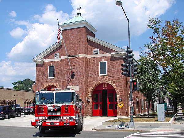A historic Trinidad firehouse on Florida Avenue, NE