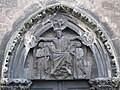 * Nomination Tympanum above an entrance on the side of the cathedral Saint-Martin in Colmar, France. With the symbols of the Four Evangelists. --Gzen92 10:16, 25 May 2018 (UTC) * Decline It looks like tilted CCW. --XRay 11:40, 25 May 2018 (UTC)  Oppose It is tiltet and not sharp enough for an easy to take shot. --Palauenc05 15:55, 25 May 2018 (UTC)