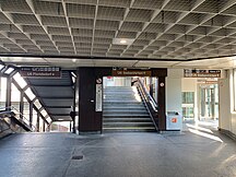 Interieur van het westelijke trappenhuis.