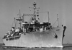 Thumbnail for File:USNS General W. G. Haan (T-AP-158) underway, in the 1950s.jpg