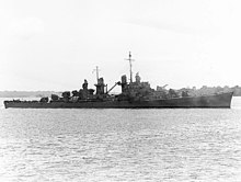 Atlanta on 25 October 1942. USS Atlanta (CL-51) broadside view 1942.jpg