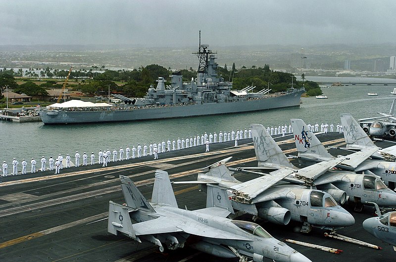 File:US Navy 040629-N-6213R-137 Sailors man the rails aboard the Nimitz-class aircraft carrier USS John C. Stennis (CVN 74) as she arrives in Pearl Harbor, Hawaii.jpg