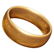 Een gouden ring.