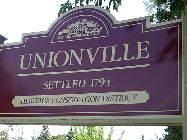 Unionville's Welcome Sign