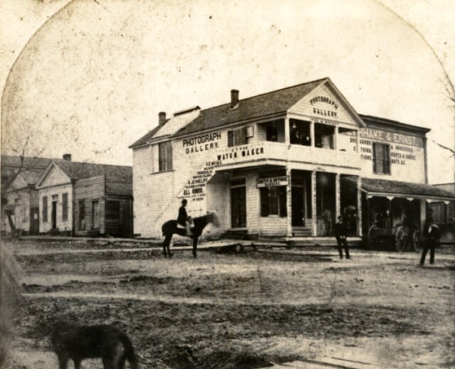 Downtown Huntsville in the 1870s.