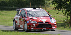 Urmo Aava na německé rally 2008 ve Veldenzu