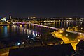 * Nomination A view over Varadin brige across the Danube and Novi Sad from Petrovaradin Fortess, Serbia. --Skelanard 21:12, 7 October 2017 (UTC) * Decline Strong distortion, very noisy and strange vertical artefacts in the dark areas. This doesn't look like ISO100. Sorry. --PtrQs 22:07, 7 October 2017 (UTC)