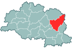 Location of Vitebskas rajons