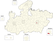Vidhan Sabha constituencies of Madhya Pradesh (100-Jabalpur Paschim).png