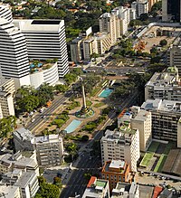 Aerial view of the Plaza Francia and its surroundings, which compose the Altamira zone of Caracas. Vista aerea de la Plaza Altamira de Caracas.jpg