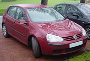 The fifth-generation Golf, sold in North America as the Rabbit.