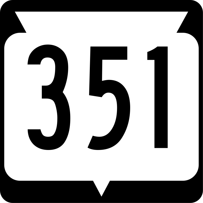 State Trunk Highway 351 marker