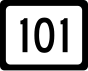 West Virginia Route 101 marker