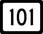 West Virginia Route 101 marker