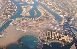 Aerial view of West Bay Lagoon in 2014