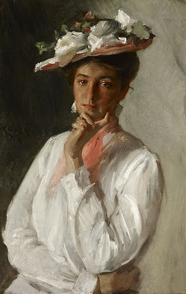 File:William Merritt Chase - Woman in White - 45.241 - Indianapolis Museum of Art.jpg