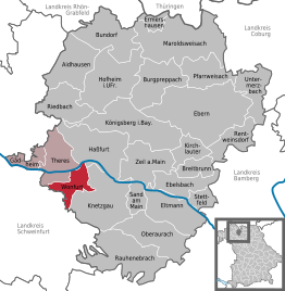 Kaart van Wonfurt