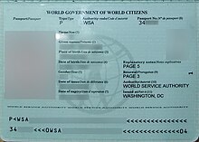 Data page of the World Passport. World Passport Data Page.jpg