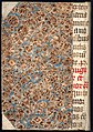 Bucheinband 1811: Ecken und Buchrücken aus Pergamentmakulatur