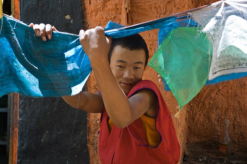 File:Young Monk in Shalu Monastery Shigatse Tibet Luca Galuzzi 2006.jpg