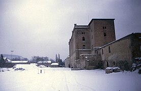 Rohmühle, vorne das Kesselhaus 1991