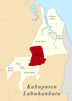 Peta lokasi Kecamatan Pangkatan
