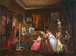 L'atelier du peintre (The painter's studio) by Gabriel Durand in Musée du Vieux Toulouse