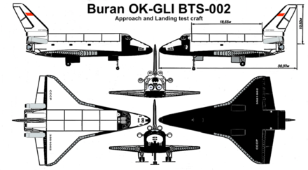 Buran flight test Orbiter OK-GLI