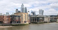 Views from London Millennium Bridge in May 2023