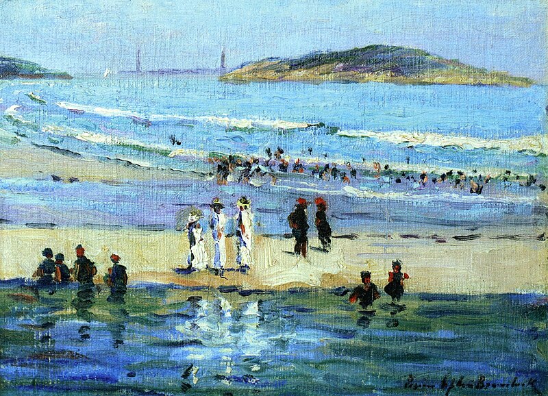File:1910 Bathers Along the Shore.jpeg