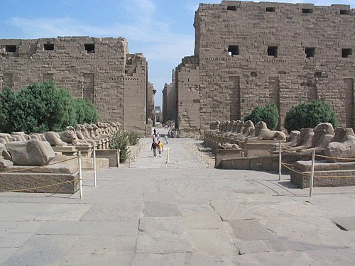 The Precinct of Amun-Re was aligned on the midwinter solstice.