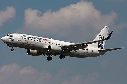 SunExpress Boeing 737-800 in special livery to celebrate the 20th anniversary
