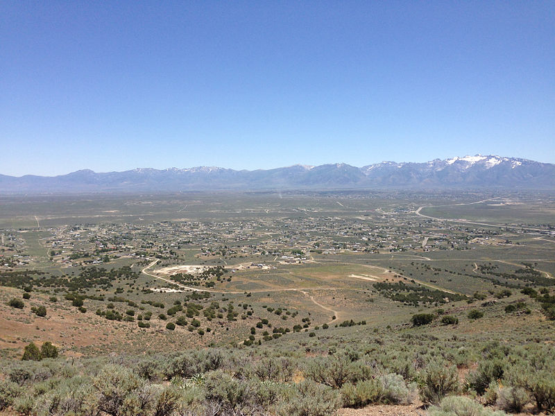 File:2014-06-13 12 30 03 View southeast from the summit of "E" Mountain in the Elko Hills of Nevada.JPG