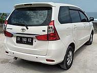 2015 Toyota Avanza 1.3 G facelift (rear), Pandawa Beach.jpg