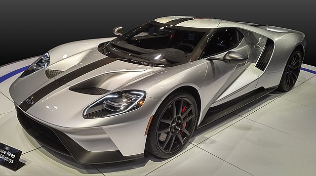 The 2018 Ford GT on display at the 2018 Chicago Auto Show