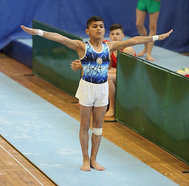 File:2019-05-25 Budapest Cup age group III all-around competition vault (Martin Rulsch) 284.jpg