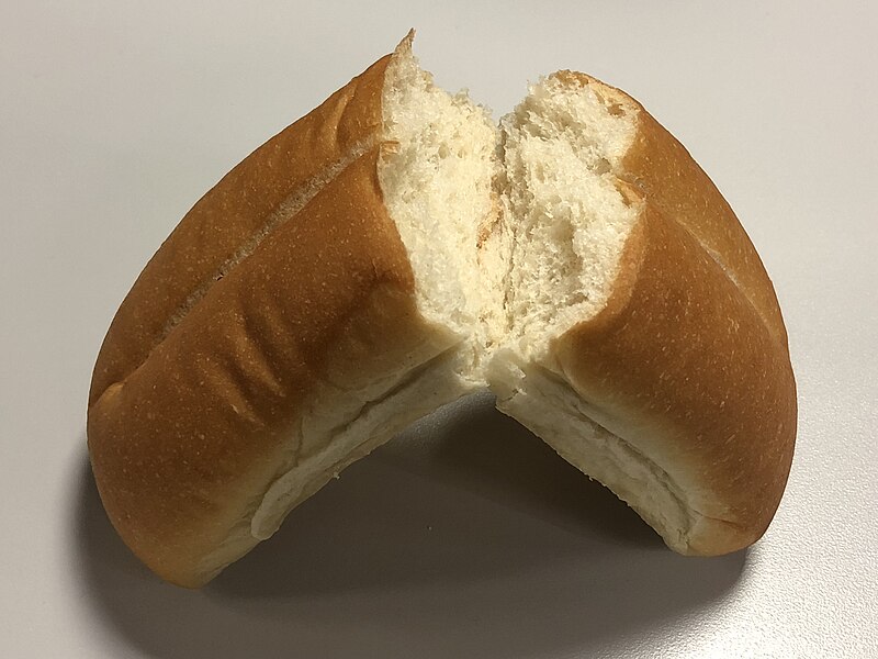 File:2020-03-04 23 26 01 A broken roll of bread in the Dulles section of Sterling, Loudoun County, Virginia.jpg