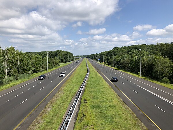 Route 18 northbound in Ocean Township