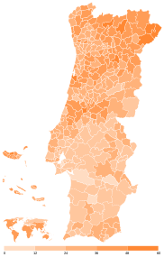 Partido Social Demócrata por municipios