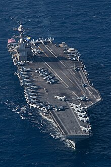 The Gerald R. Ford (CVN-78) underway in the Mediterranean Sea in August 2023 230811-N-TL968-2612.jpg