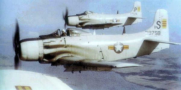 A-1 Skyraiders of the 520th Fighter Squadron