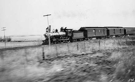 AT&SF passenger train, c. 1895