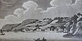 English: A Picture of Jersey; or, Stranger's Companion through that Island (1809), J. Stead - "North View of St. Aubin's Town"