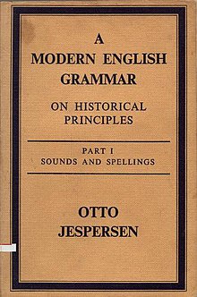 Cover of Part I of Otto Jespersen's A modern English grammar on historical principles A modern English grammar on historical principles Part I.jpg