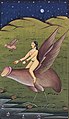 A woman riding on an enormous winged penis. Gouache Wellcome L0033078 (cropped).jpg