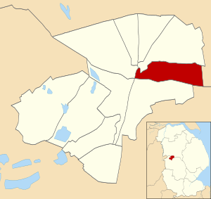 Location of Abbey ward