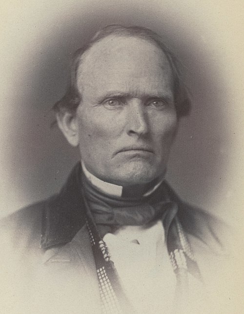 Image: Alfred B. Greenwood, Representative from Arkansas, Thirty fifth Congress, half length portrait LCCN2010649413 (cropped)