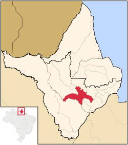 Localização de Porto Grande no Amapá